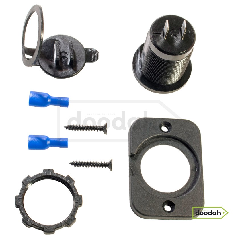 Авто / Мото USB зарядний пристрій - Recessed PRO, IP54, 2,1А. Гарантія 6 міс.